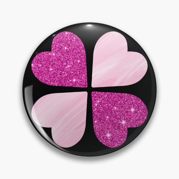 Item preview, Glitter Pink Hearts Flower  designed and sold by Randa Ranmania.