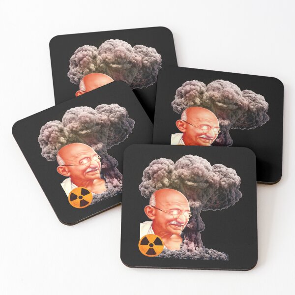 Item preview, Gandhi the nuke lover: nuclear Gandhi BLACK designed and sold by Fozadone.