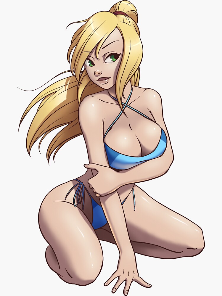 Zero Swim Suit Samus Sticker