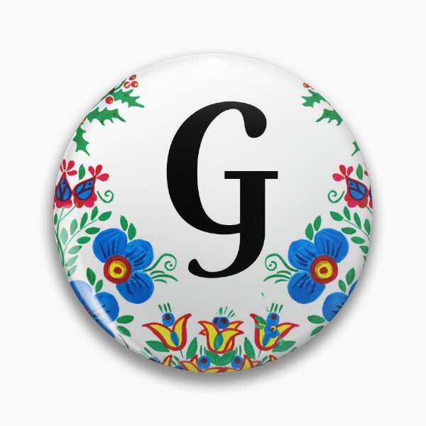 Item preview, letra G con flores designed and sold by Elyora.