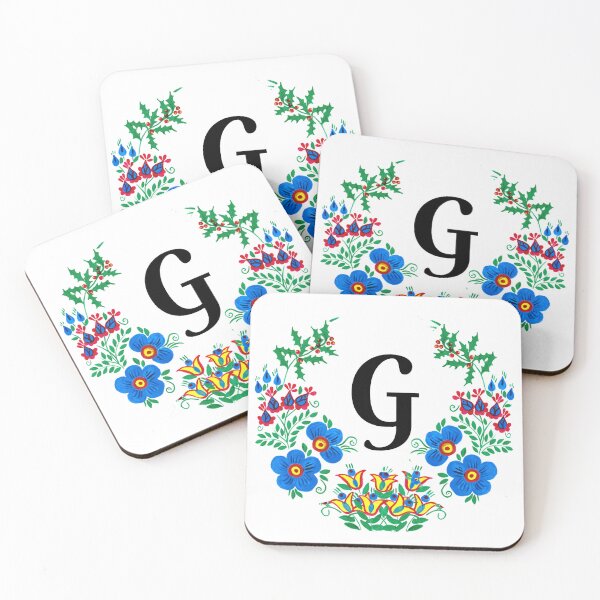 Item preview, letra G con flores designed and sold by Elyora.