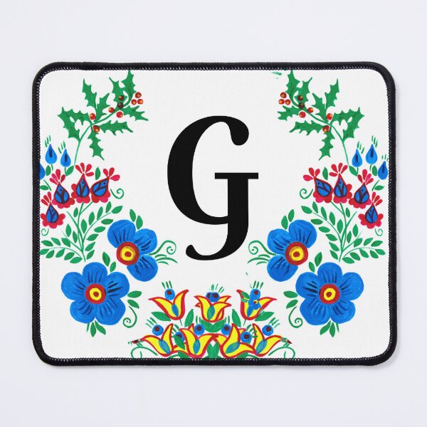 Item preview, letra G con flores designed and sold by Elyora.