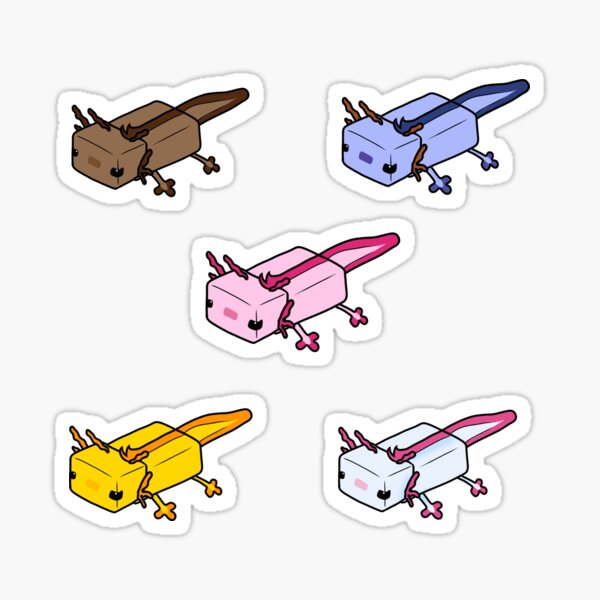 Minecraft Axolotls Sticker