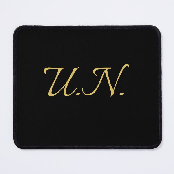 Item preview, UN Initials | Gold Lettering | Personalised Gifts designed and sold by Avo And Sriracha.