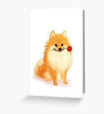 Charming Pomeranian Greeting Card