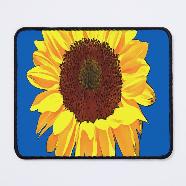 Item preview, Energizing Yellow Sunflower Black Outline Art designed and sold by taiche.