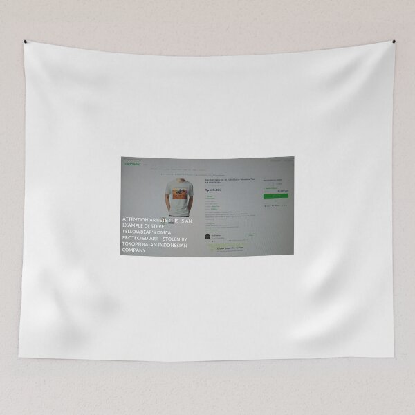 Item preview, ARTISTS! WAS YOUR DMCA PROTECTED ART STOLEN BY TOKOPEDIA LIKE THIS? designed and sold by SteveYellowbear.