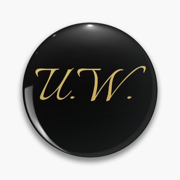 Item preview, UW Initials | Gold Lettering | Personalised Gifts designed and sold by Avo And Sriracha.