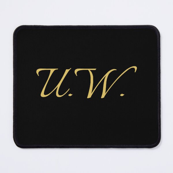 Item preview, UW Initials | Gold Lettering | Personalised Gifts designed and sold by Avo And Sriracha.