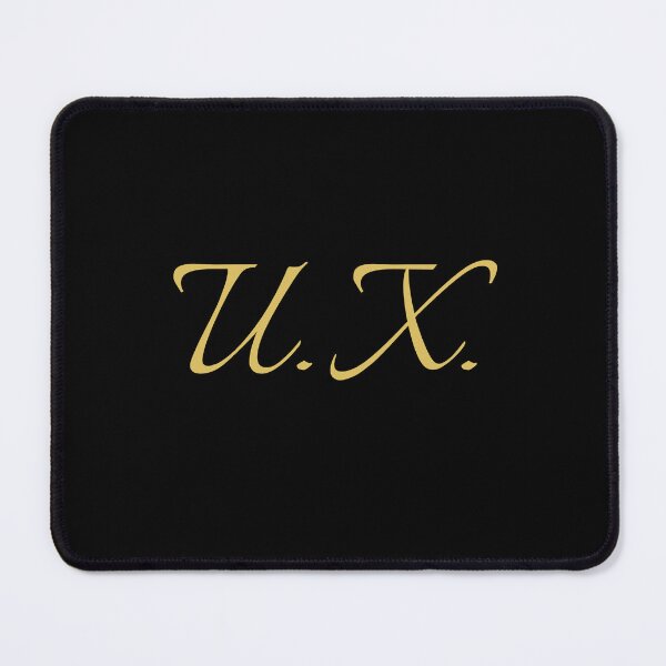 Item preview, UX Initials | Gold Lettering | Personalised Gifts designed and sold by Avo And Sriracha.