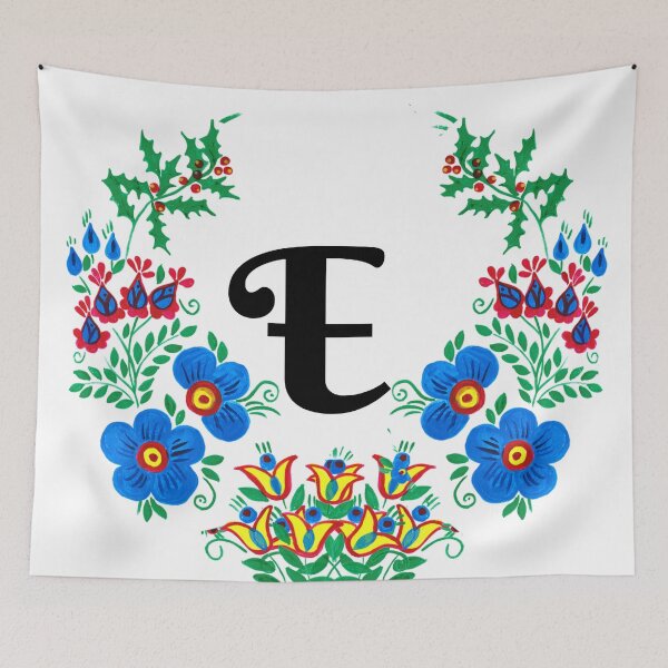 Item preview, letra E con flores designed and sold by Elyora.