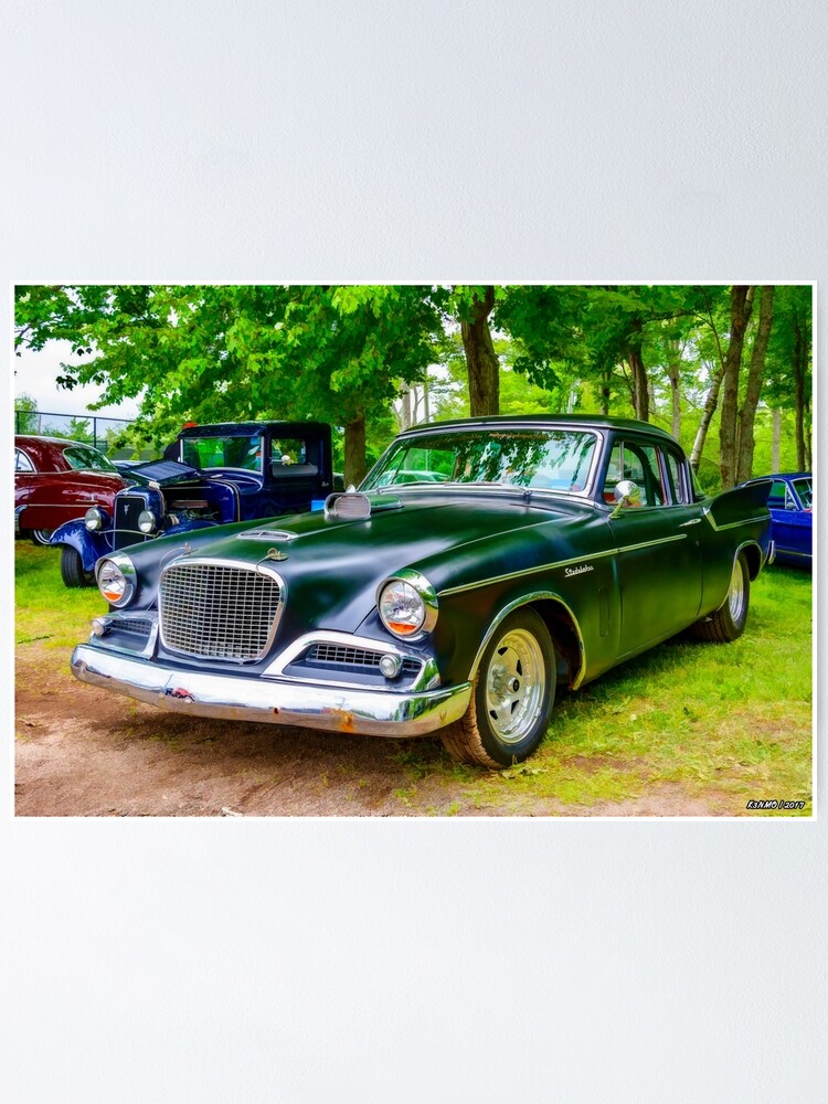 1960 studebaker hawk poster by kenmo redbubble redbubble