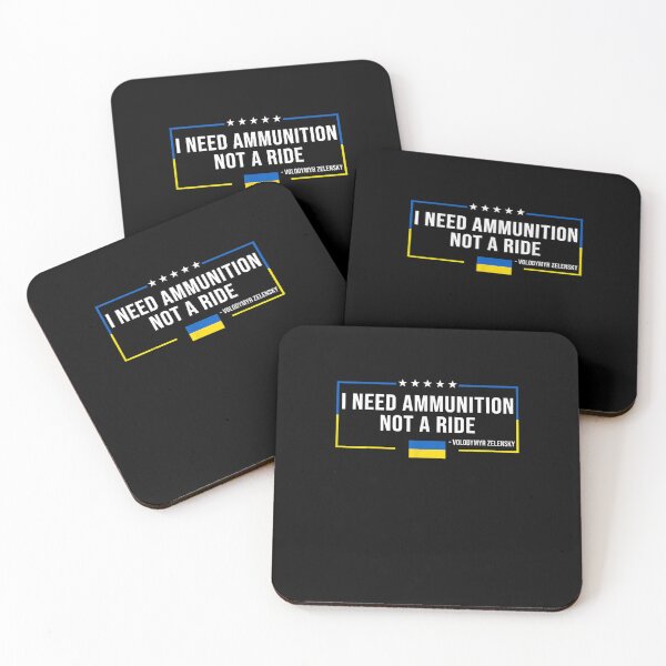 Item preview, I Need Ammunition Not a Ride Ukraine Flag President Zelensky designed and sold by KimbempeCB.
