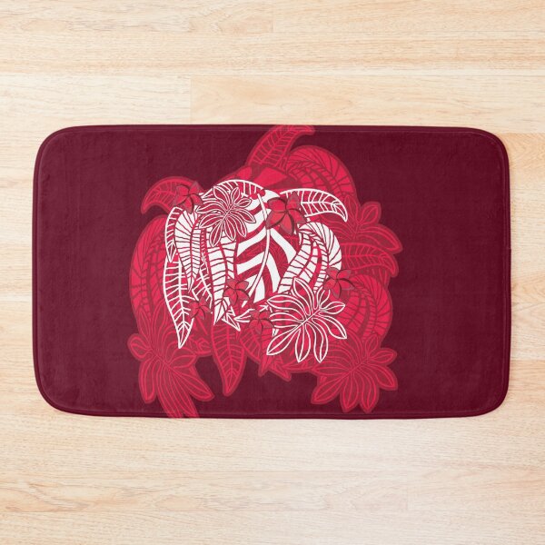 Item preview, Vintage Hawaiian Tropical Red Overlay designed and sold by sunnthreads.