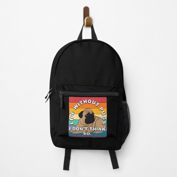 Item preview, Life without pugs, i don't think so funny artistic retro sunset vintage design 2 designed and sold by SamRVstore.