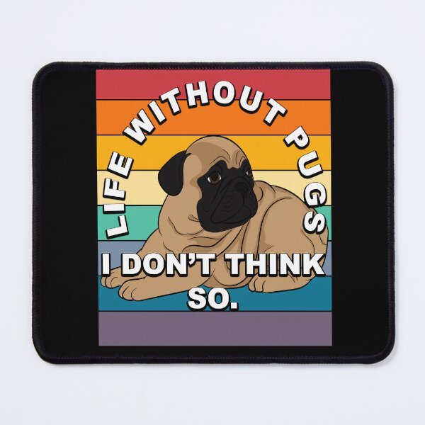 Item preview, La vida sin pugs, no creo que sea tan divertido el diseño vintage artístico retro de la puesta de sol 2 designed and sold by SamRVstore.