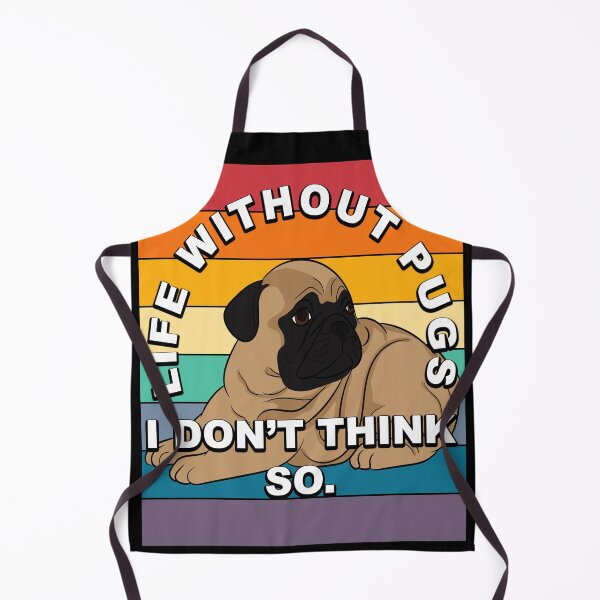 Item preview, Life without pugs, i don't think so funny artistic retro sunset vintage design 2 designed and sold by SamRVstore.