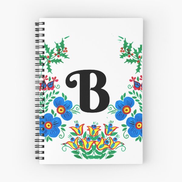 Item preview, letra b with flores designed and sold by Elyora.