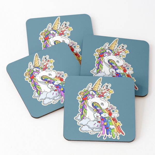 Item preview, Unicorn, little colorful vomit designed and sold by TomiAx.
