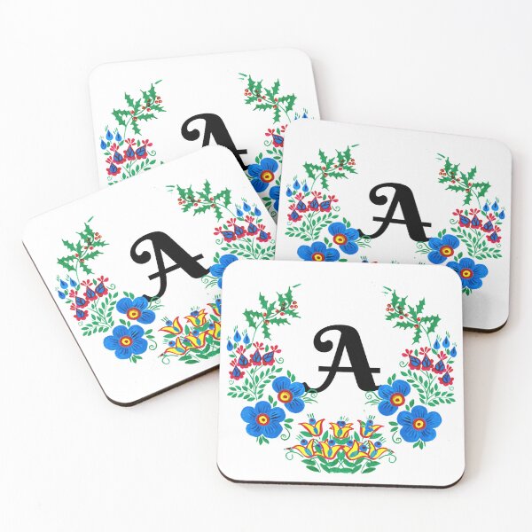 Item preview, letra A con flores designed and sold by Elyora.