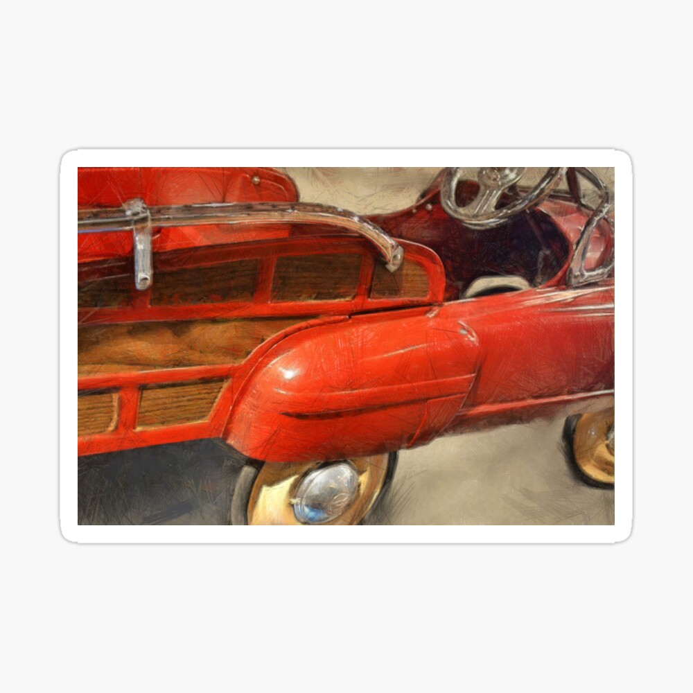 small pedal car