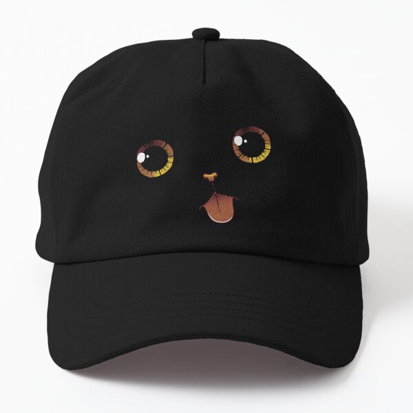Cute Black Cat Minimalist Tongue by Tobe Fonseca Dad Hat