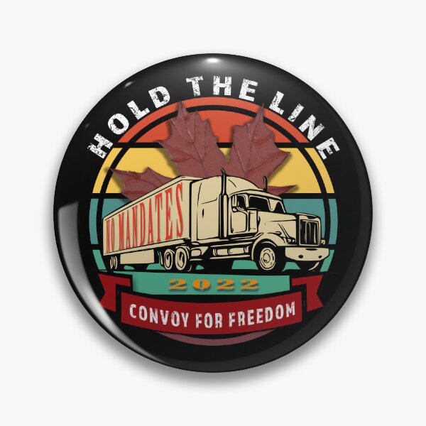 Item preview, Freedom Hold The Line - Canadian Trucker Protest - Trucker Freedom ConvoyConvoy 2022 Ottawa Canada Trucker Protest 2022 designed and sold by david parry.