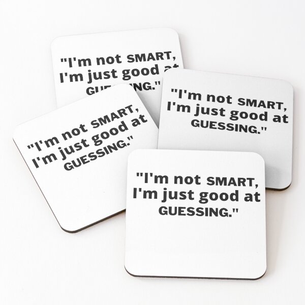Item preview, "I'm  not smart, I'm just good at guessing" designed and sold by Surfing Designs.Life.