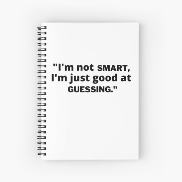 Item preview, "I'm  not smart, I'm just good at guessing" designed and sold by Surfing Designs.Life.