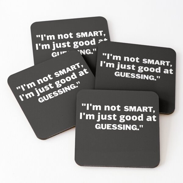 Item preview, "I'm  not smart, I'm just good at guessing" designed and sold by Surfing Designs.Life.
