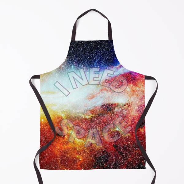 Item preview, I Need Space (Circle) - Lightning Storm Galaxy designed and sold by Quirkdom.
