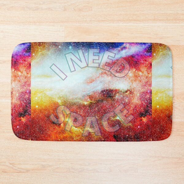 Item preview, I Need Space (Circle) - Lightning Storm Galaxy designed and sold by Quirkdom.