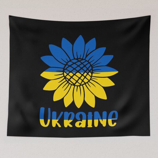Item preview, SUNFLOWER UKRAINIAN FLAG - UKRAINE designed and sold by TravelHappiness.