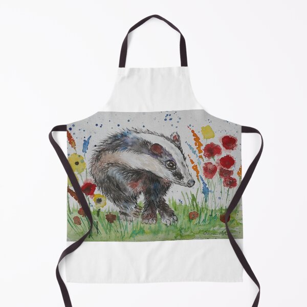 Item preview, Badger among flowers designed and sold by Casimirasart.