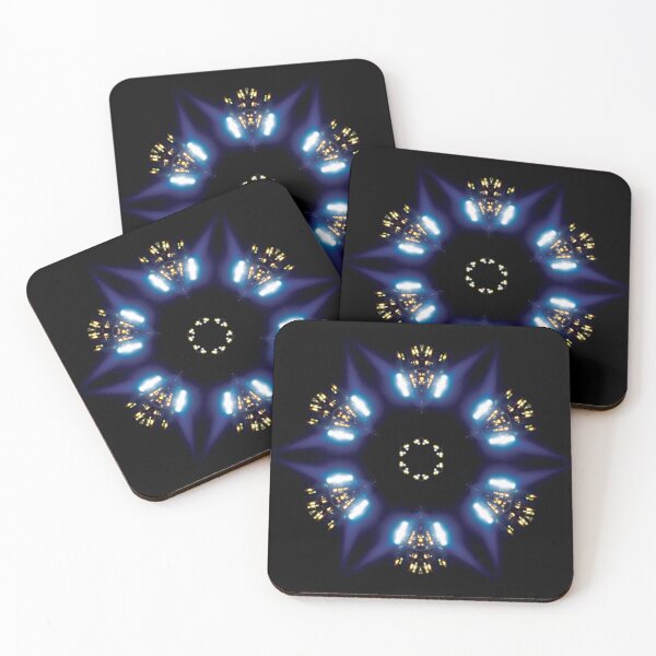 Item preview, Abstract Neon Lit Kaleidoscope Star | StokedUpArt  designed and sold by StokedUpArt.