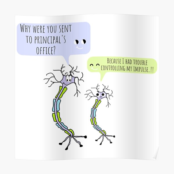 Neuron Joke Posters for Sale | Redbubble Neuron Joke Posters for Sale | Redbubble