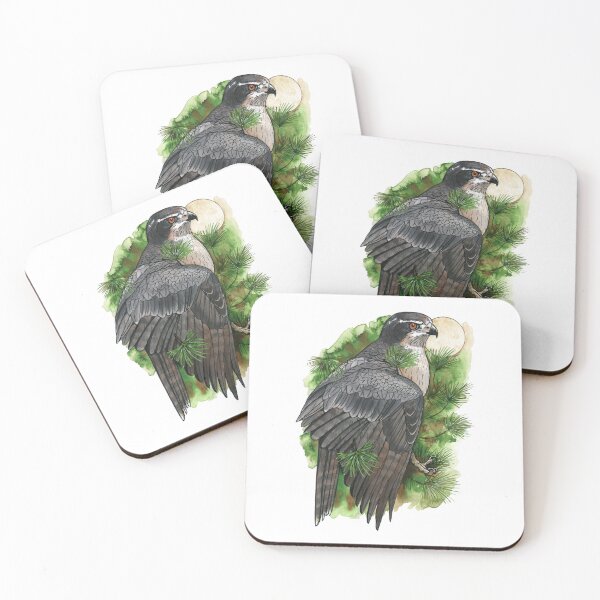 Item preview, Northern Goshawk in Pines designed and sold by windfalcon.