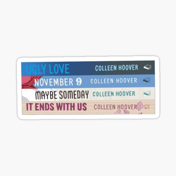 Colleen Hoover Book Stack Sticker For Sale By Cbarbou1 Redbubble 