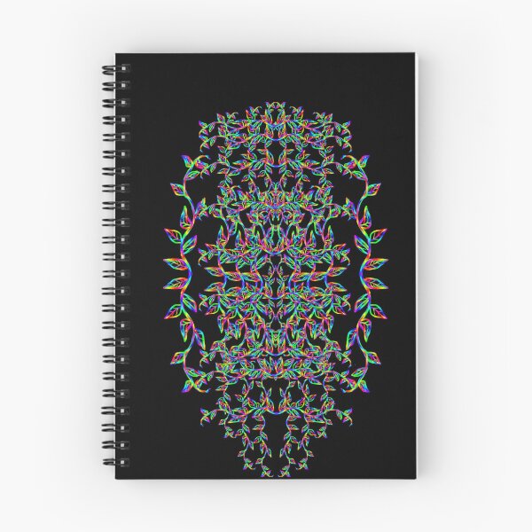 Item preview, rainbow vines decorative on black designed and sold by Pepita Selles.