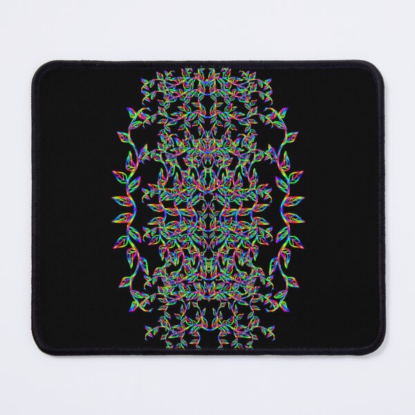 Item preview, rainbow vines decorative on black designed and sold by Pepita Selles.