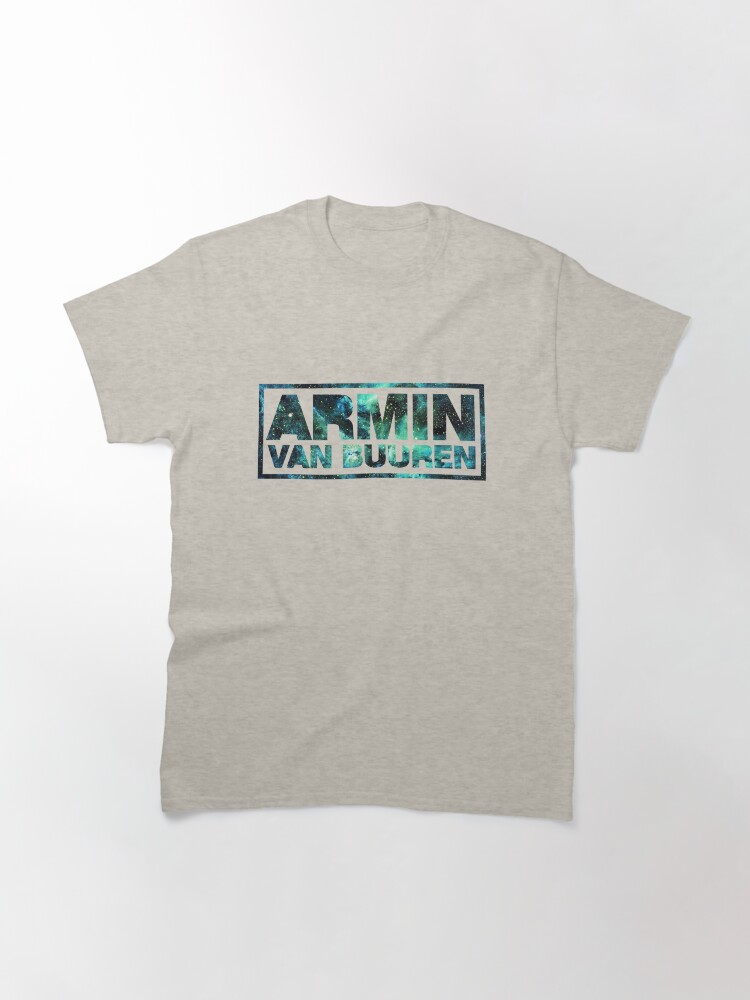 Thumbnail 3 von 7, Classic T-Shirt, Trance Armin Grüne Galaxie designt und verkauft von ElectronicDrip.