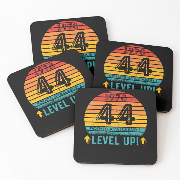 Item preview, 44 Year Old Birthday Gift Level UP 1978 designed and sold by UniqueBPresent.
