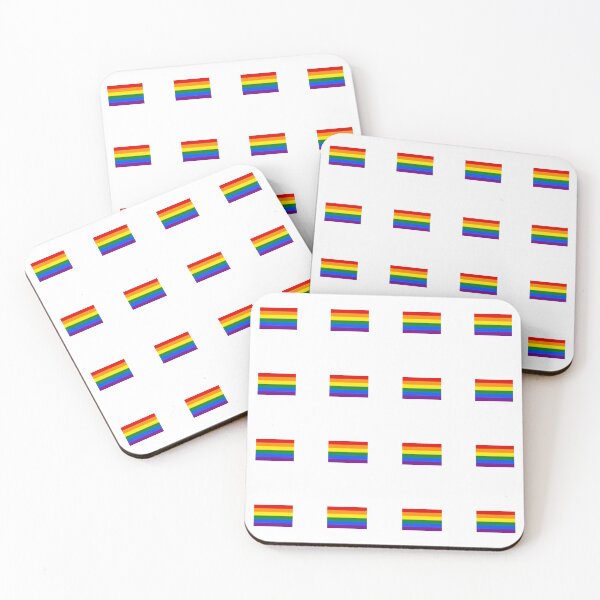 Item preview, LGBT gay pride rainbow flag sticker pack of 16 designed and sold by Inspirationmotivation.