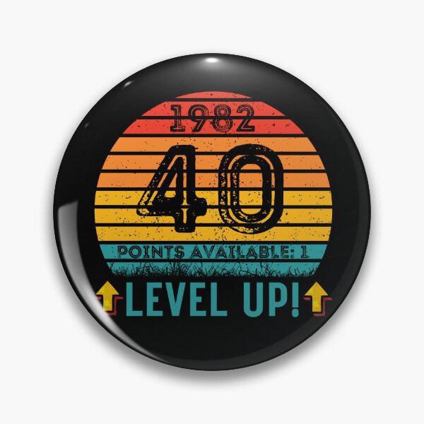 Item preview, 40 Year Old Birthday Gift Level UP 1982 designed and sold by UniqueBPresent.