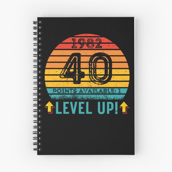 Item preview, 40 Year Old Birthday Gift Level UP 1982 designed and sold by UniqueBPresent.