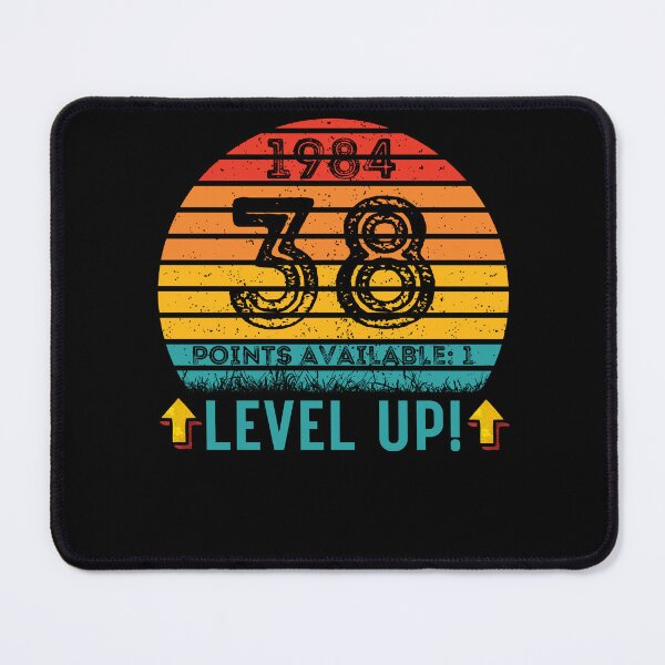 Item preview, 38 Year Old Birthday Gift Level UP 1984 designed and sold by UniqueBPresent.