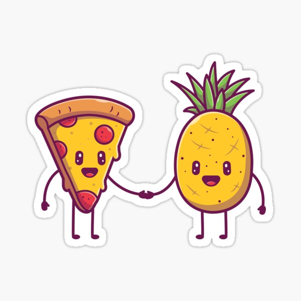 Pineapple Pizza Stickers for Sale