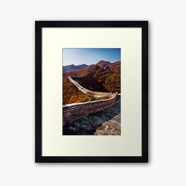 Item preview, Great Wall of China in fall scenery art photo print designed and sold by MaximImages .com Exquisite Arts.