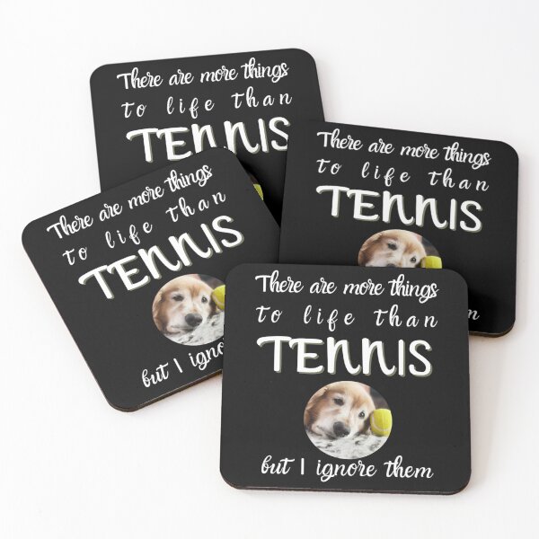 Item preview, There Are More Things To Life Funny Lazy Dog Tennis Premium T-Shirt designed and sold by cohenashl6.