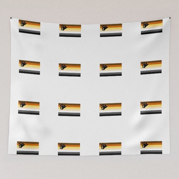 Item preview, Bear flag sticker pack - 16 queer gay bear stickerpack designed and sold by Inspirationmotivation.